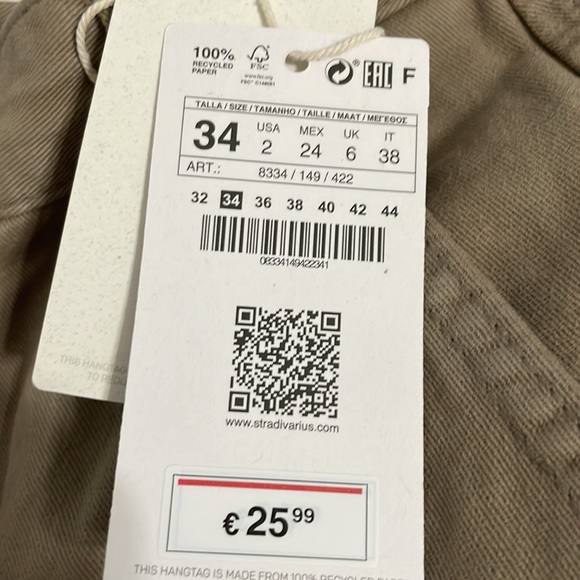 Stradivarius Straight Fit Cargos New - Picture 5 of 5